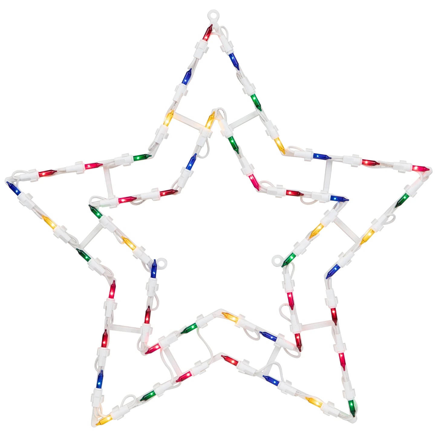 Stars,Star Shaped,Pre Lit Feature,Multicolored,Stars Christmas Hanging Decoration