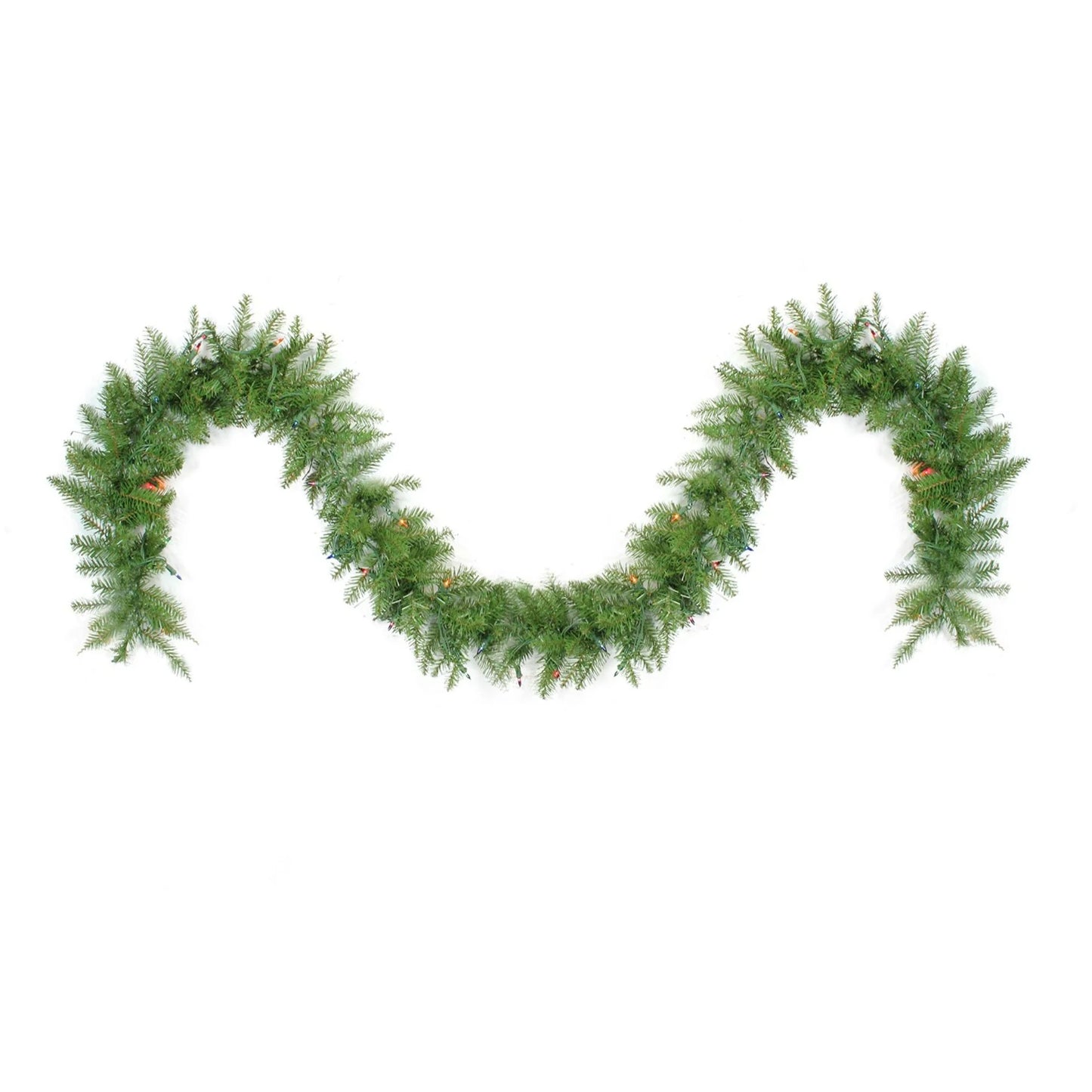 9' X 10" Prelit Northern Pine Artificial Christmas Garland - Clear Lights