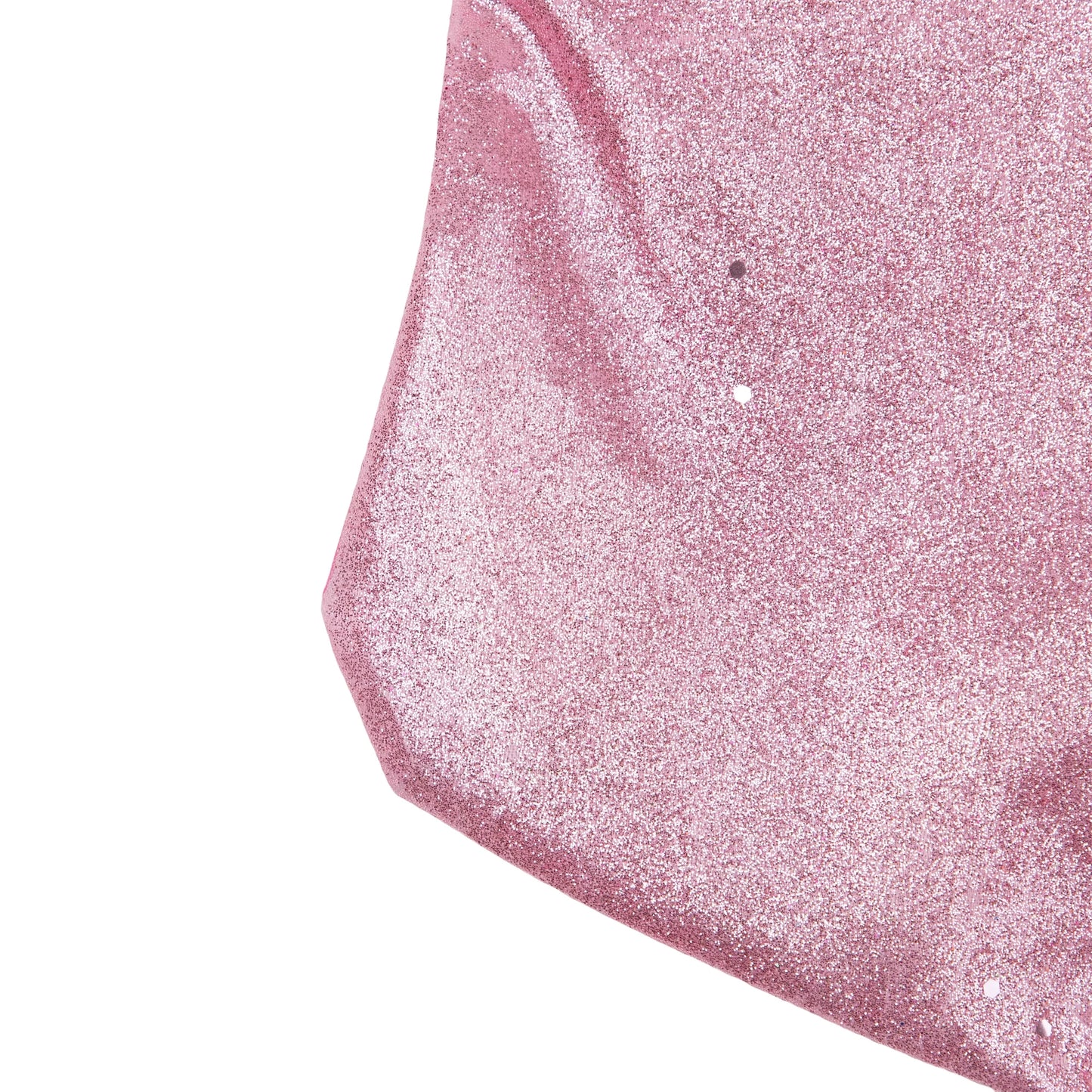 21" Pink and Silver Glittered Princess Christmas Stocking with Cuff
