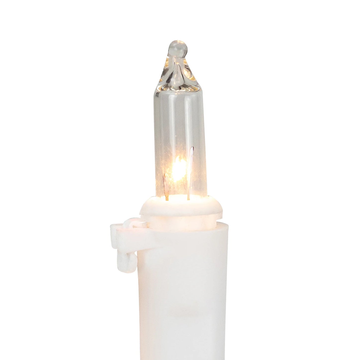 Mini Christmas Light Set - Red White and Blue - 10' White Wire - 50Ct