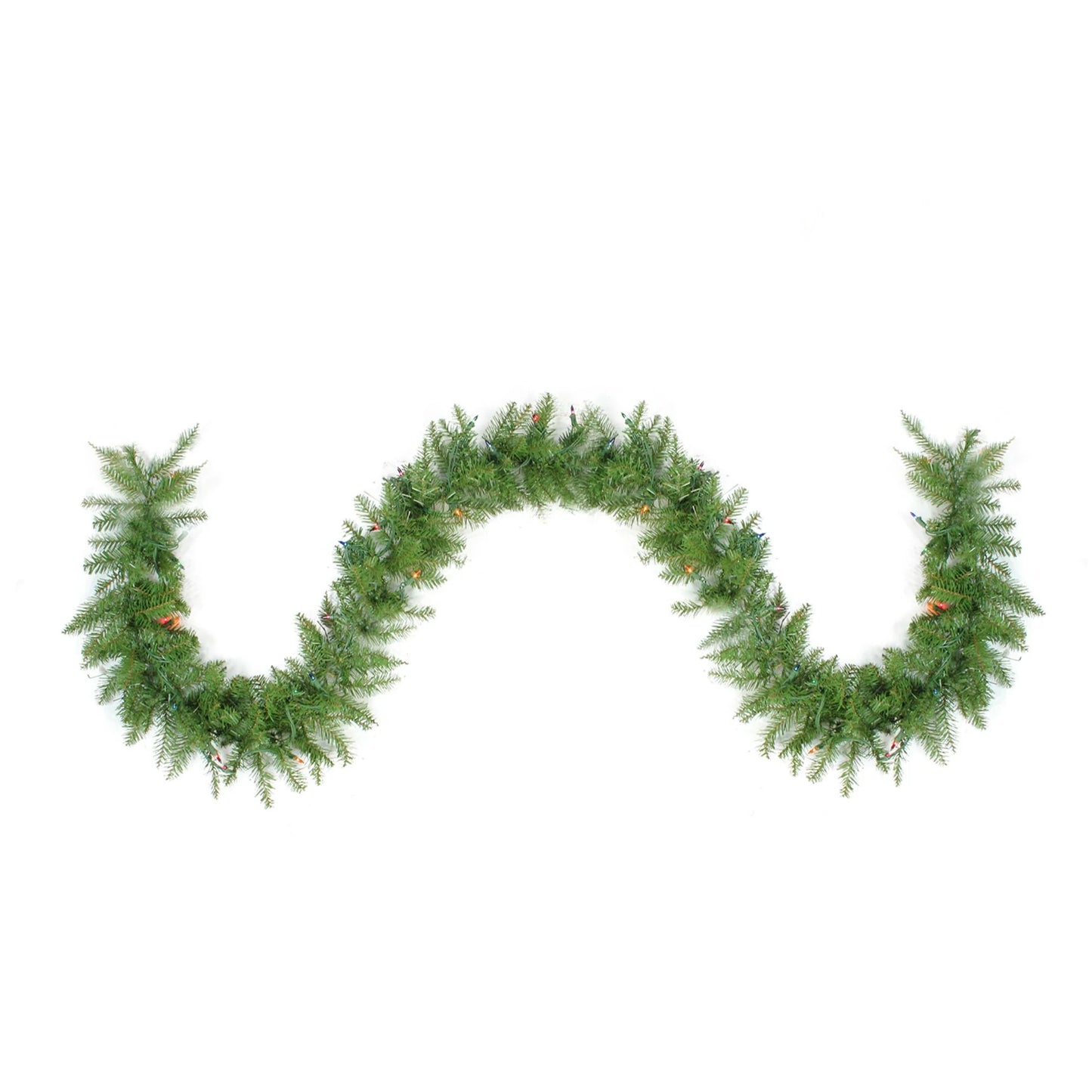 9' X 10" Prelit Northern Pine Artificial Christmas Garland - Clear Lights