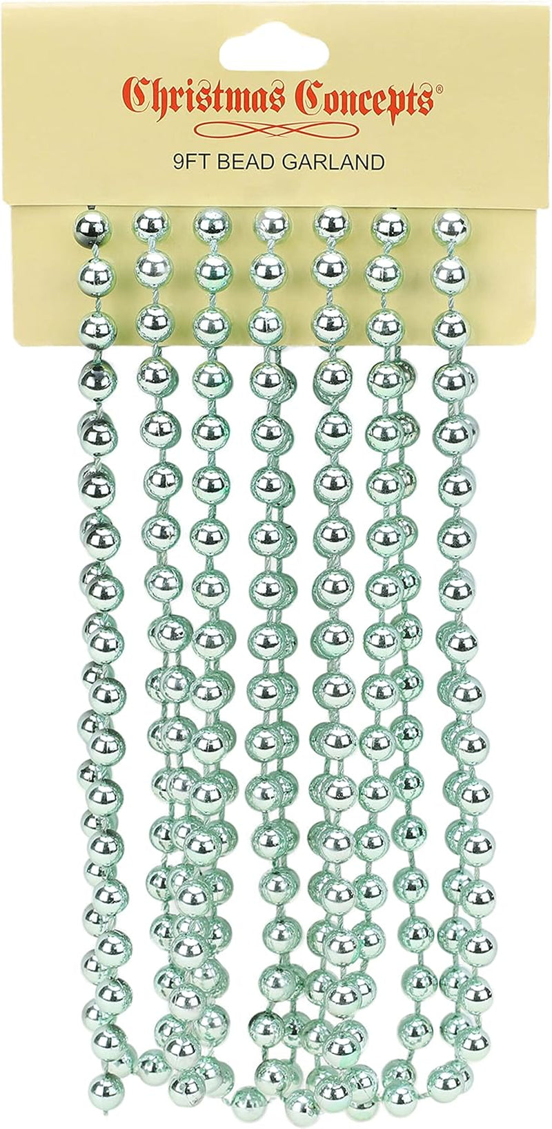 ® 9Ft Christmas Bead Chain - Christmas Bead Garlands - Christmas Ornaments (Turquoise)