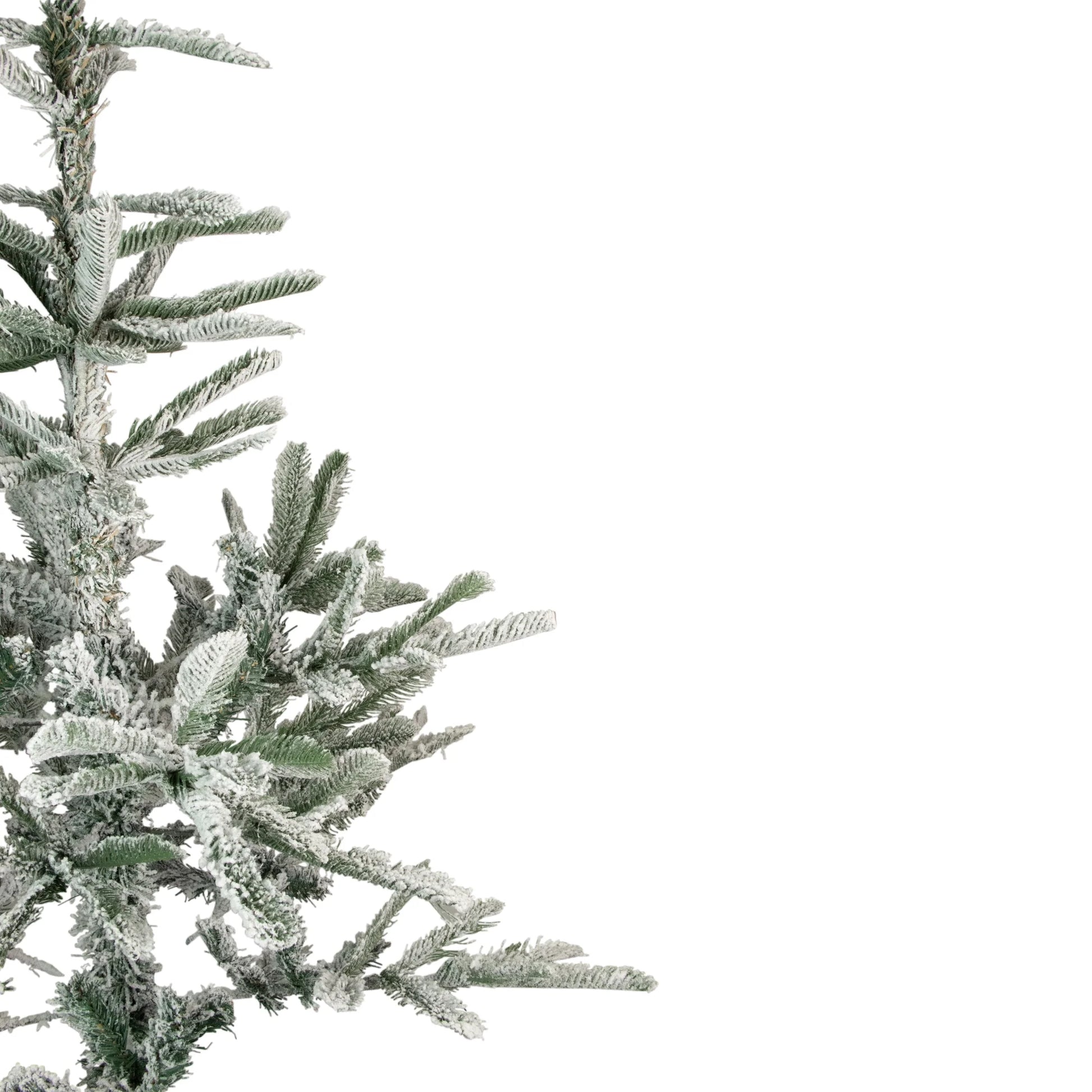 Real Touch™️ Slim Flocked Nordmann Fir Artificial Christmas Tree - 6.5' - Unlit