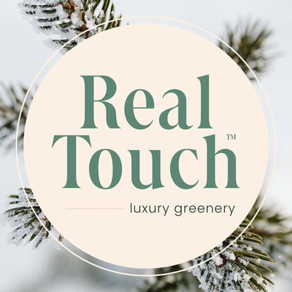 Real Touch™️ Slim Flocked Nordmann Fir Artificial Christmas Tree - 6.5' - Unlit