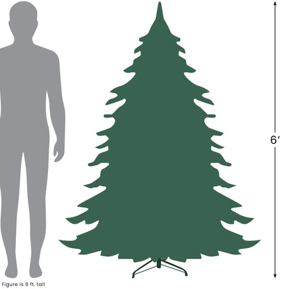 Pencil Northern Balsam Fir Artificial Christmas Tree - 6' - Unlit