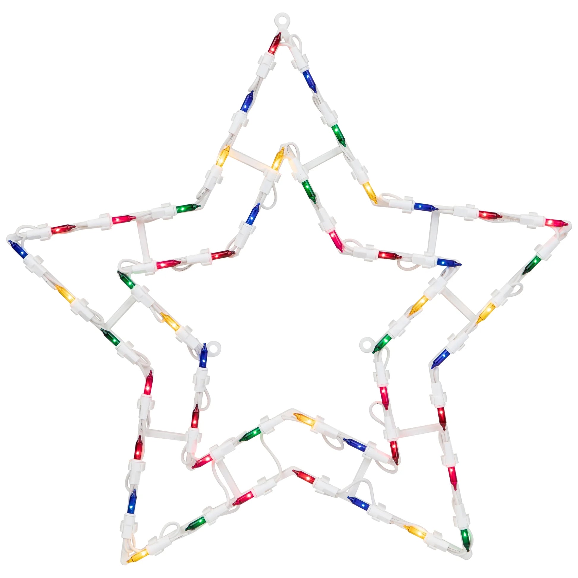 Stars,Star Shaped,Pre Lit Feature,Multicolored,Stars Christmas Hanging Decoration