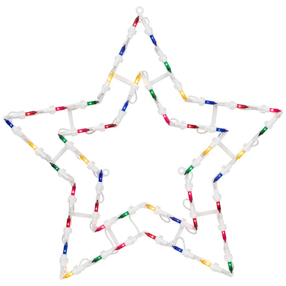 Stars,Star Shaped,Pre Lit Feature,Multicolored,Stars Christmas Hanging Decoration