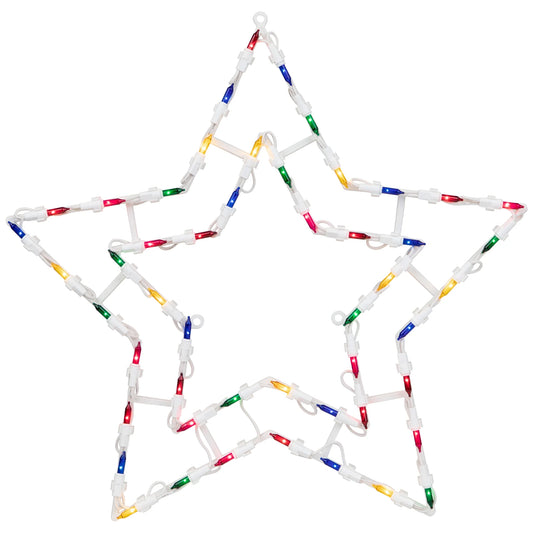 Stars,Star Shaped,Pre Lit Feature,Multicolored,Stars Christmas Hanging Decoration