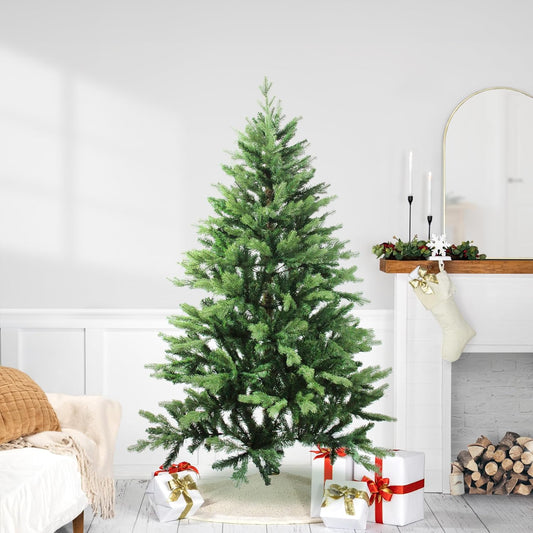Coniferous Mixed Pine Artificial Christmas Tree, 6', Green