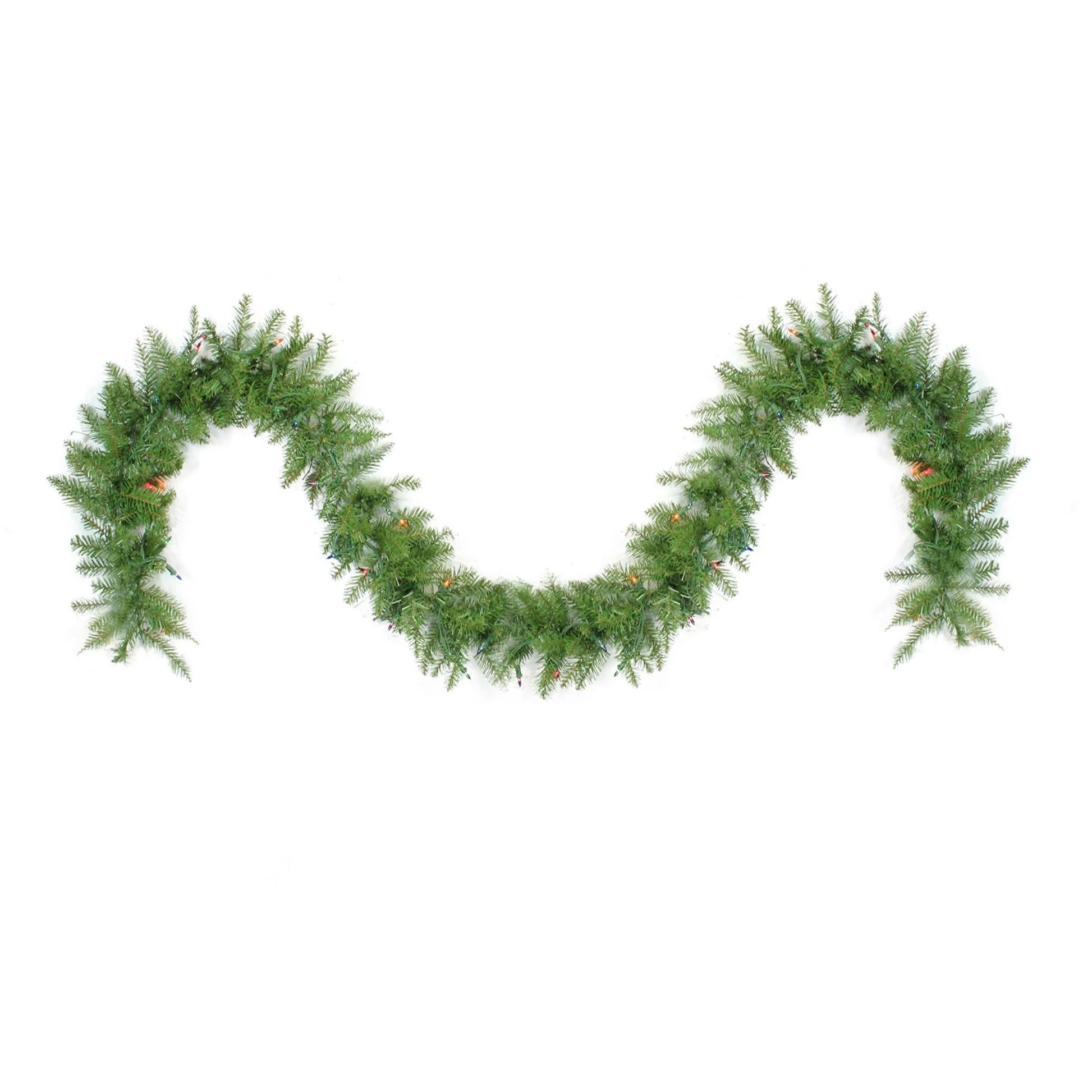 9' X 10" Prelit Northern Pine Artificial Christmas Garland - Clear Lights