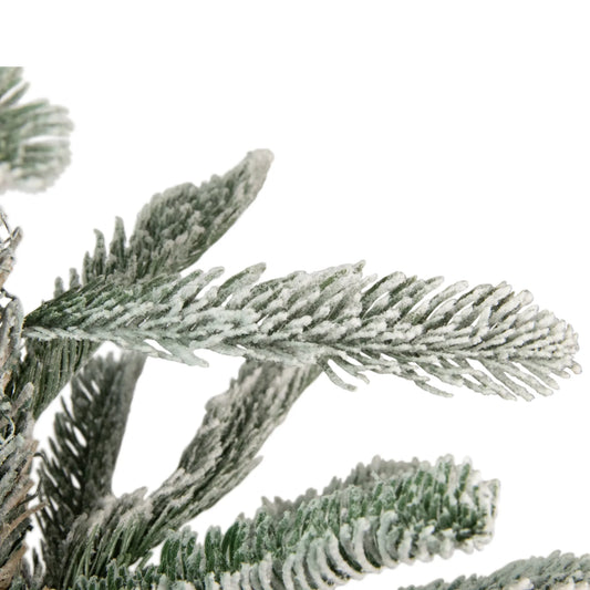 Real Touch™️ Slim Flocked Nordmann Fir Artificial Christmas Tree - 6.5' - Unlit
