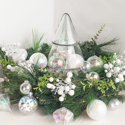 36Pcs Iridescent Shatterproof Christmas Tree Ornaments Set