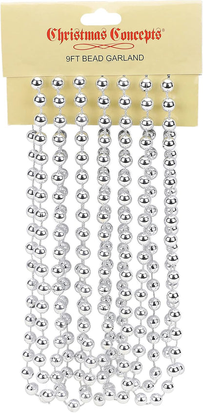 ® 9Ft Christmas Bead Chain - Christmas Bead Garlands - Christmas Ornaments (Turquoise)