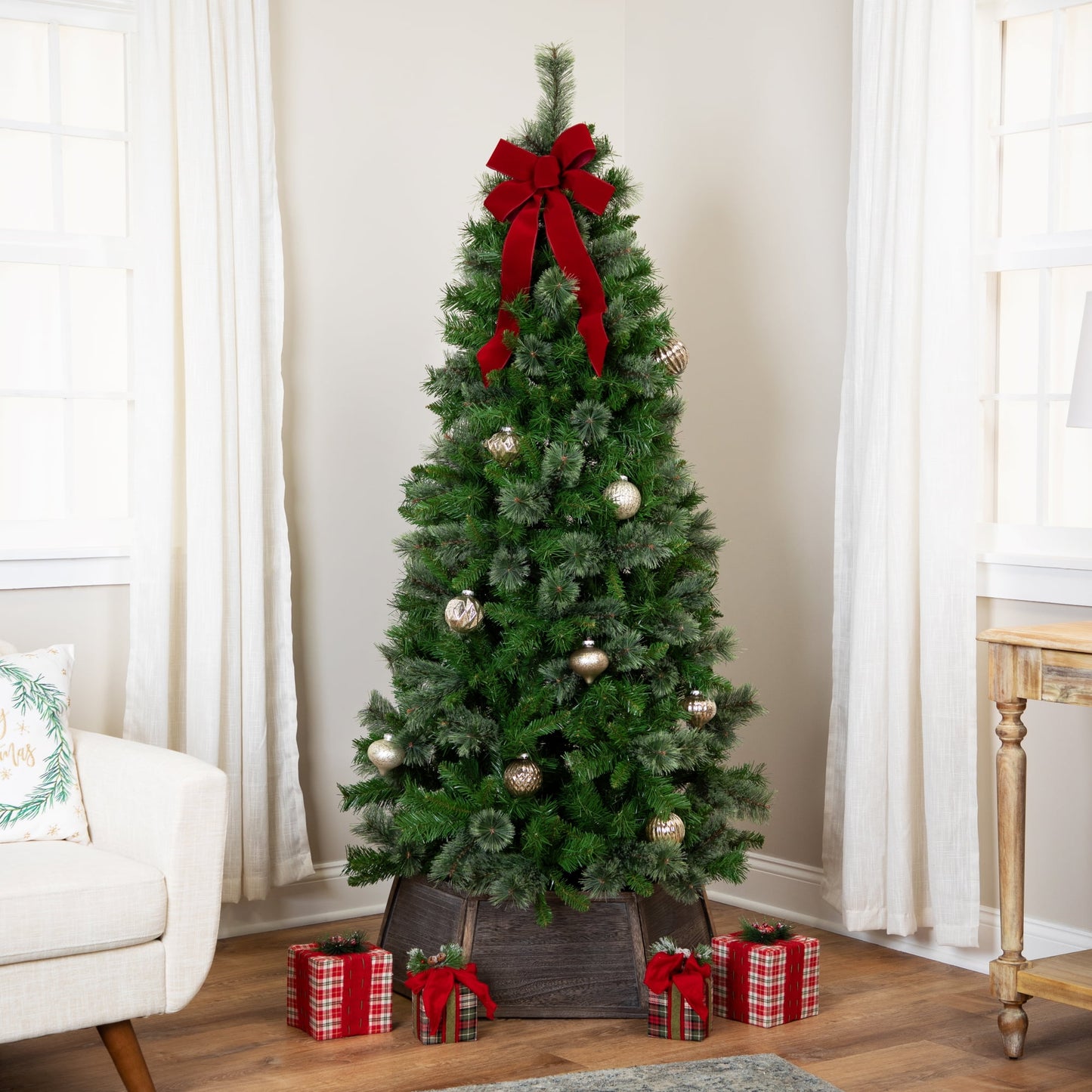 7.5 FT Medium Mixed Cashmere Pine Artificial Christmas Tree - Unlit