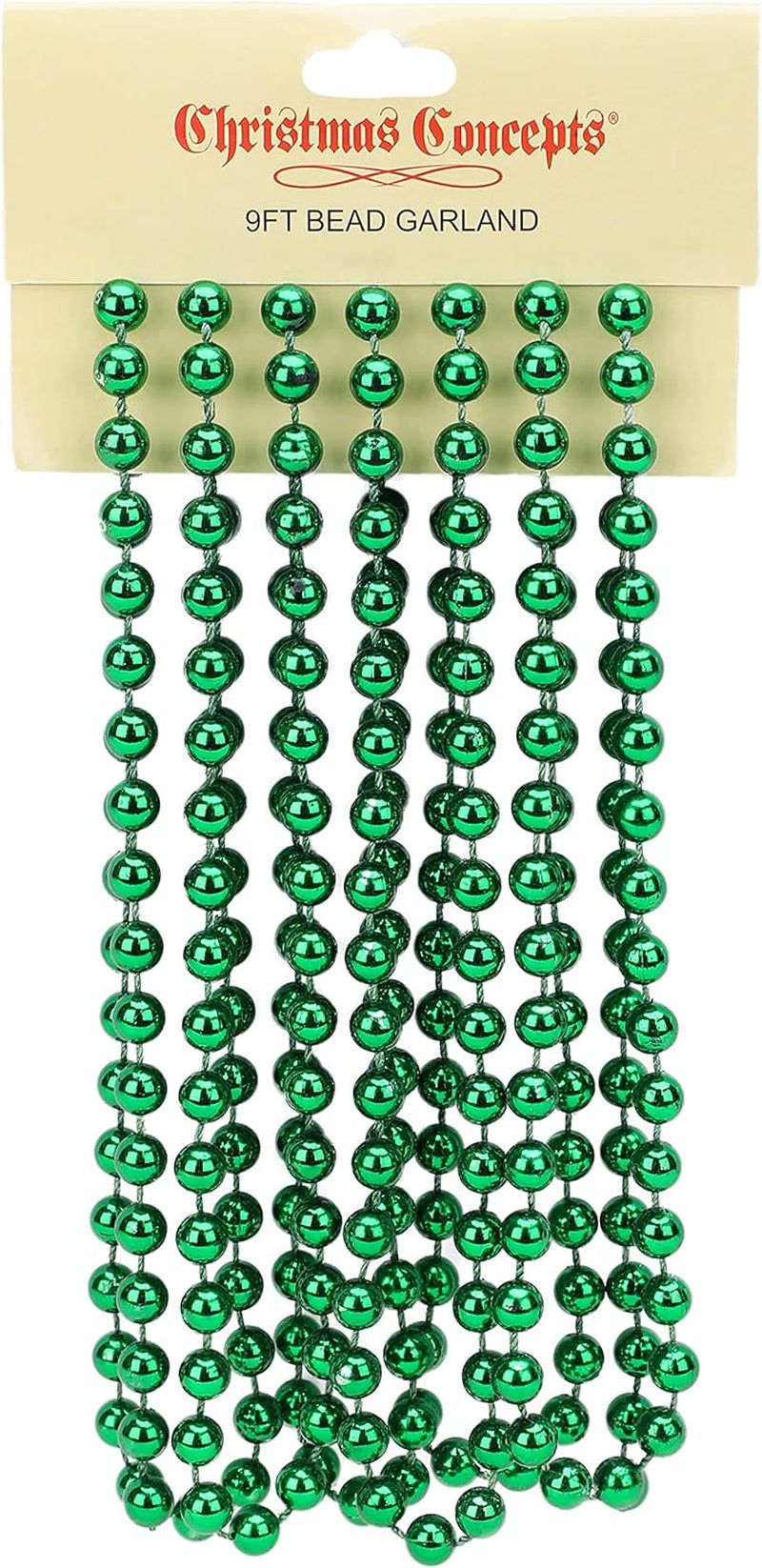 ® 9Ft Christmas Bead Chain - Christmas Bead Garlands - Christmas Ornaments (Turquoise)
