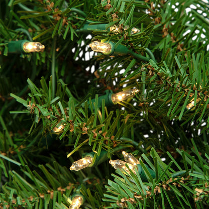 36" Prelit Eastern Pine Artificial Christmas Wreath - Clear Lights