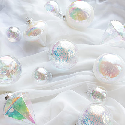36Pcs Iridescent Shatterproof Christmas Tree Ornaments Set