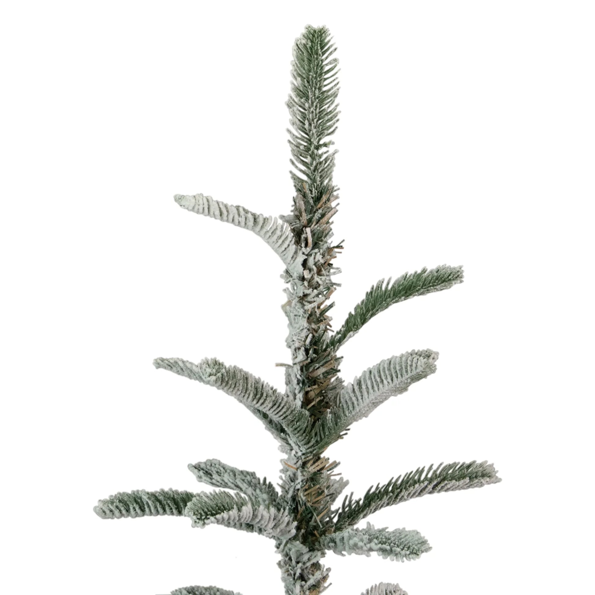 Real Touch™️ Slim Flocked Nordmann Fir Artificial Christmas Tree - 6.5' - Unlit