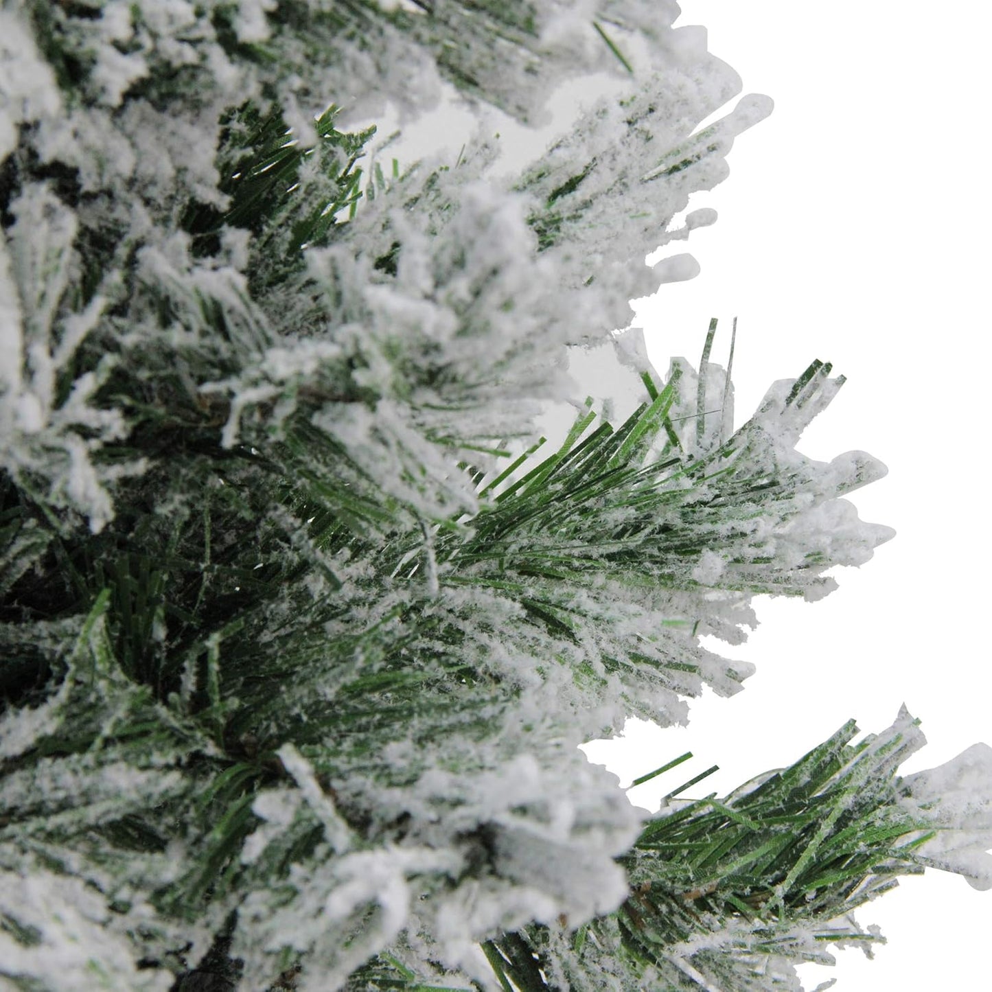 Pine Artificial X-Mas Tree in Burlap Base, 18", White